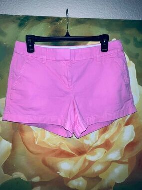 J. Crew Bright Pink  Cotton Chino Shorts 6